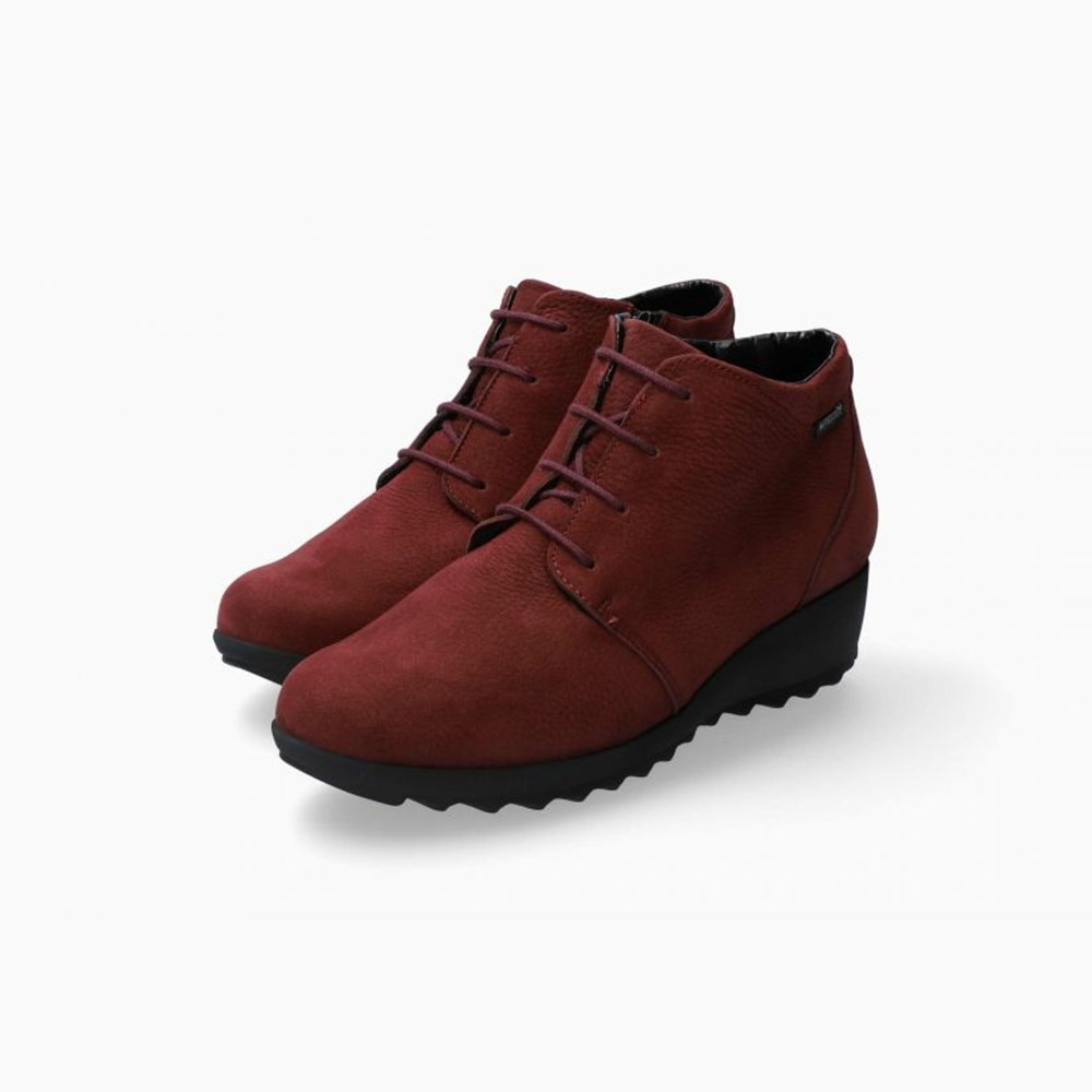 Mephisto Athina Støvler Med Hæl Dame Rød | HECU-04752