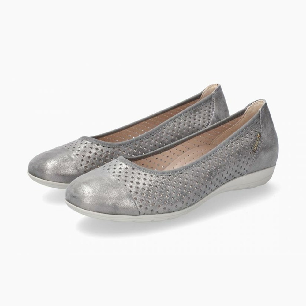 Mephisto Erika Perf Ballerinasko Dame Grå | RKFB-06571