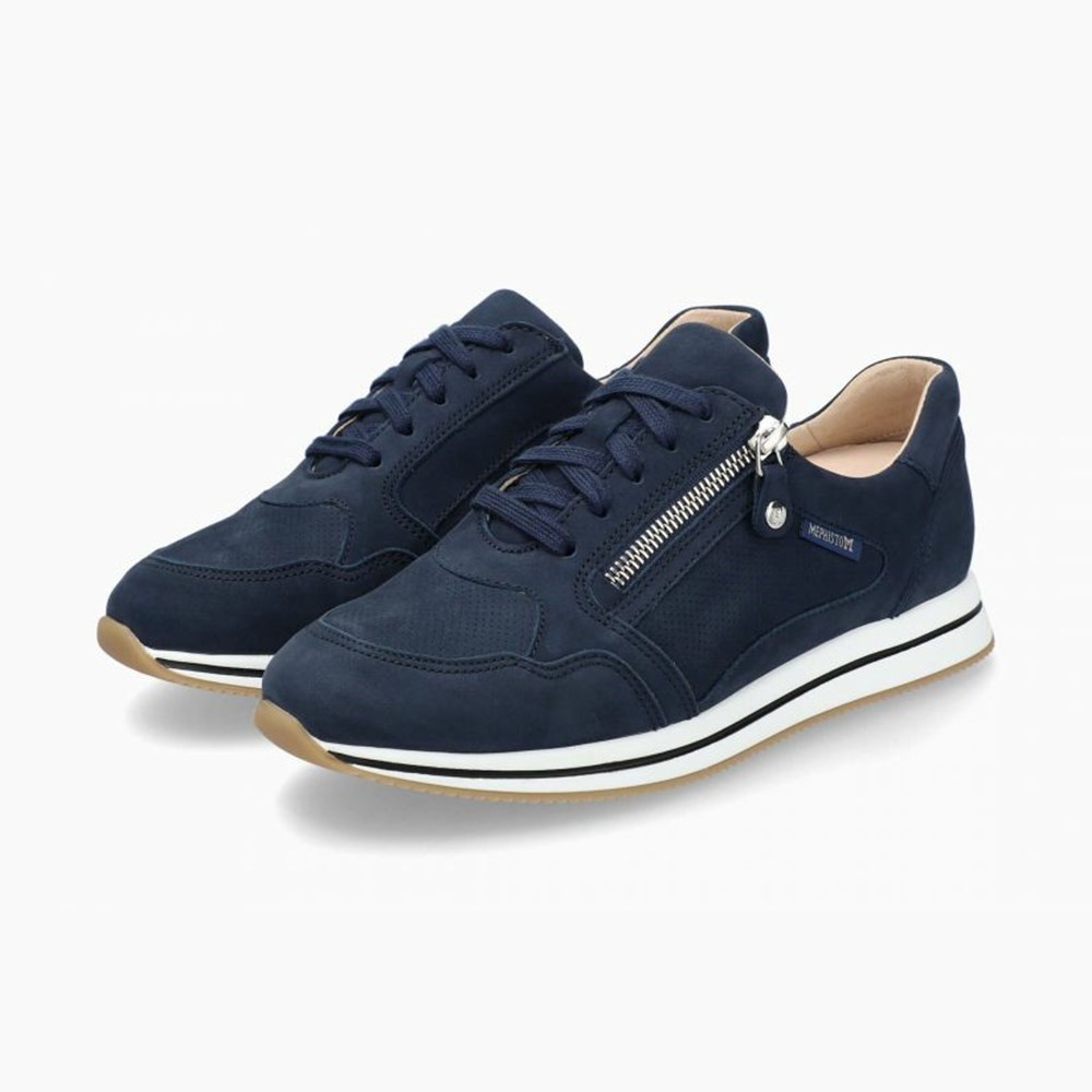 Mephisto Leenie Joggesko Dame Marineblå | RLYQ-56281