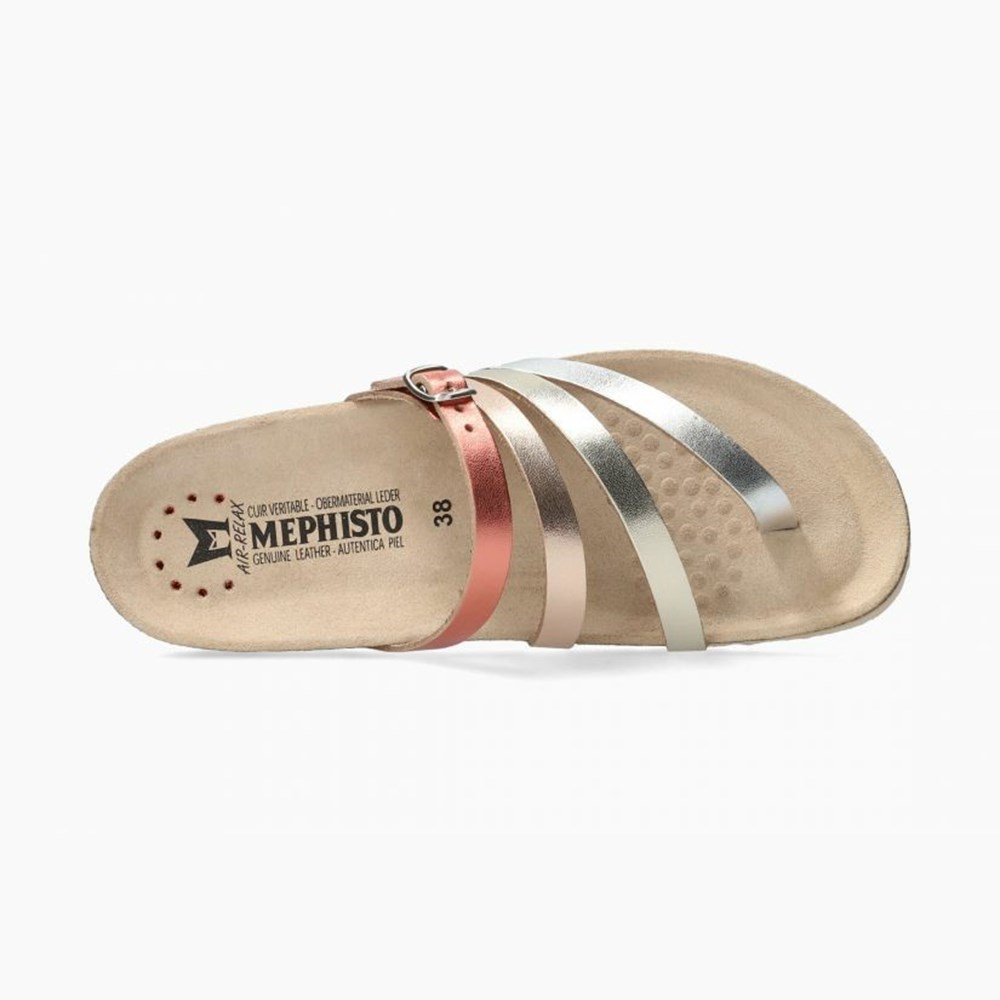 Mephisto Natty Sandaler Dame Sliver/Pink | AITS-25163