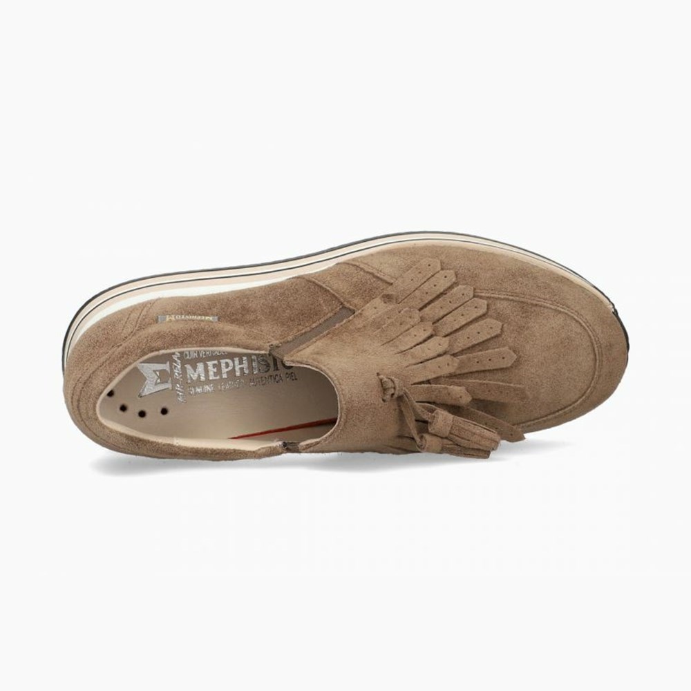 Mephisto Omega Slip On Dame Brune | KQGU-40783
