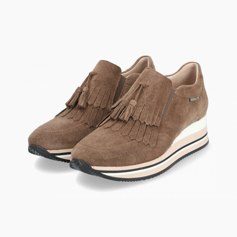 Mephisto Omega Slip On Dame Brune | KQGU-40783