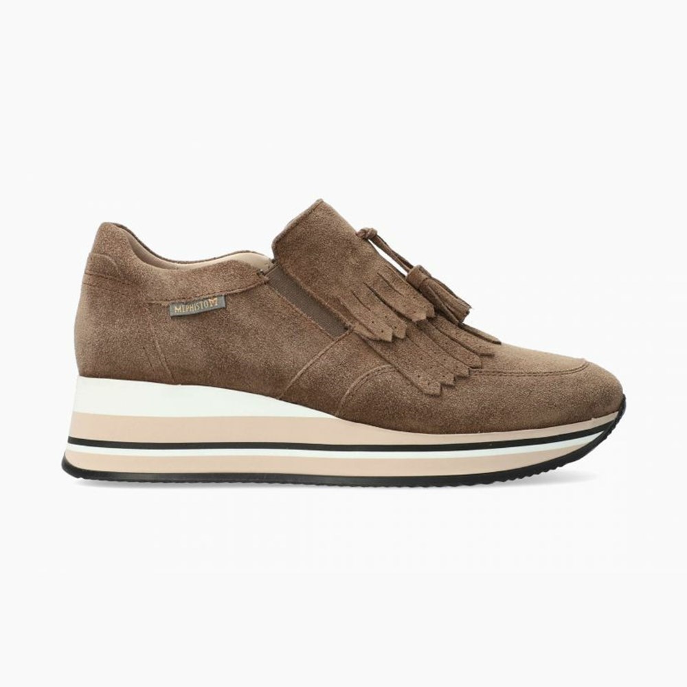 Mephisto Omega Slip On Dame Brune | KQGU-40783