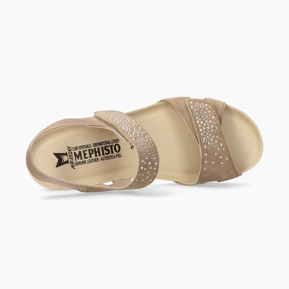 Mephisto Vic Spark Sandaler Dame Brune | UFJX-28514