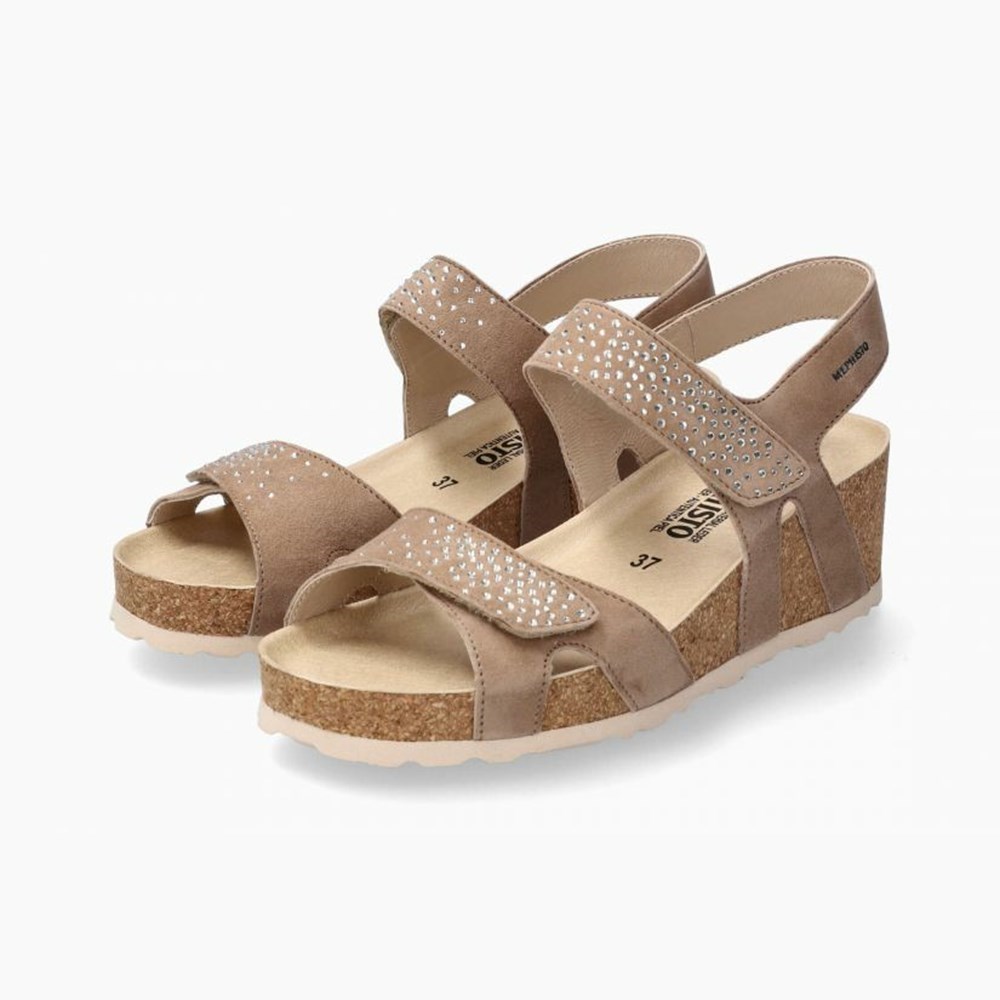 Mephisto Vic Spark Sandaler Dame Brune | UFJX-28514